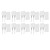 20PCS Mini Spray Bottle 5ml White ABS Fine Mist Refillable Empty Sprayer Bottle for Perfume