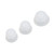 15pcs Hearing Amplifier Eartip 2 Layers Detachable Silicone Hearing Amplifier Accessories S M L White Transparent