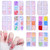 3D Nail  for Acrylic Nails 6 Grids 3D Nail Flowers Rhinestone Flower Love Heart Bows Octagon Nail Art Supplies Manicure DIY Nail Decorations