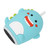 Cartoon Pattern U Shaped Electric Toothbrush Automatic Ultrasonic Children Whole Mouth Toothbrush (Host)Blue