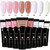 Gel Nails Set Nail Gel Set with Nail File Brush Phototherapy Nail Extension Gel