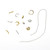 12 Grid Mixed Style Nail Art Decoration Metal Shell Star Studs Chain Nail DIY Accessories