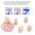 5Pcs Manicure Display Practice Stand Shelf Nail Art Tip Holders Magnetic Crystal Base