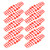 240pcs Matte False Toe Nail Tip Home Salon Women DIY Full Cover Artificial Fake Toe Nail for Nail Artist Matte Red