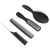 4pcs Multifunctional Hair Comb Set Tail Comb Tail Comb 9 Rows Comb Double Tooth Comb Hair Styling ToolsBlack Set