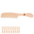 10Pcs Wide Tooth Comb Prevent Static Ergonomic Round Edge Portable Hair Styling Comb for Home Outdoor Beige