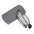 Folding Eyeglasses Unisex Men Women Stainless Steel Elderly Anti Slip Reading Glasses(+250 Gray)