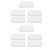 10Pcs TENS Unit Replacement Pads Rectangular Reusable Electrode Patches for Electrotherapy Muscle Stimulator Aperture 2.5mm/0.098in