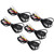 5pcs Clip Electrode Wire Professional Black Electrode Lead Wires for TENS Massager Therapeutic Machine