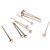 10pcs Dental Polishing Rod Bipolar Stainless Steel High Hardness Dental Disc Mandrel Shank