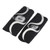 2pcs Finger Splint Support Sleeves Reduce Impact Breathable Finger Joint Protection Sleeves for Basketball Sports S(2.2‑2.7in)