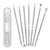 7 Pcs/Set Blackhead Removal Tool Kit Practical Blackhead Tools Facial Care Tools