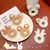 1 Pair of Christmas Hair Bobbles Cat Bear Antlers Hair Scrunchies Elastic Hair Bands Hair Ring Ponytail Holder Headband