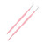 2pcs Lash Perm Tool Double Head Stainless Steel Bamboo Joint Shape Handle Lash Eyebrow Perm Separator Tool Pink
