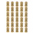 30pcs Hair Tube Beads Retro Alloy Hair Dreadlocks Beads Accessories for DIY Hair Braiding Bracelet Pendant NecklaceGold