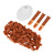 Nail Art Training Practice Finger Bendable Joints False Nail Tips Finger Mannequin with BaseWhite