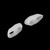 2Pcs 2 Hole Gel Silicone Overlapping Toe Separator Stretcher Protector Foot Care