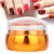 Professional Silicone Nail Art Stamper with Lid Scraper Manicure Nail Printing Tool Set(Orange)