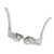 1 Pair Wheelchair Handbrake Replacement Accessory Stainless Steel Wheelchair Brake for Patient Elderly