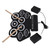 Electronic Roll Up Drum Set 9 Pads Dual Speakers USB MIDI 12 Demo Songs Bluetooth Roll Up Drum Pad with Pedal for Beginners
