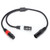 JORIND 5Pin XLR Male to Dual 3Pin XLR Female Cable 1.6 Feet YSplitter Audio Cable