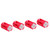 Portable 4pcs 4AAA to C Size Parallel Battery Convertor Adapter Holder Cases Box Red