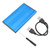 External Hard Drive Case USB 2.0 Interface to SATA 480Mbps Transfer Aluminum Alloy Material 2.5in External HDD CaseBlue  (Not Inclube Hard Disk)