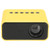 Portable Mini Projector Home Theater Mobile Phone Projector for Screen Projection 100‑240VYellow US Plug