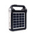Outdoor Portable lithium battery Battery Solar Flashlight Small System Outdoor Emergency Power Supply Lighting EP-035