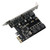 Four Ports USB 3.0 Super Fast 5Gbps PCI-E Expansion Card PCI Express Adapter Converter Card 6A Power Supply Module For Desktop PC