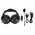 Wireless Gaming Headset 2.4G Type C USB Dongle 3 Sound Modes Rechargeable Game Headset for Desktop Laptop Phone Black