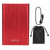 2.5in External Hard Drive USB 3.0 Aluminum Alloy Rounded Shell Mobile Hard DriveRed 250GB