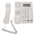 C199 Fixed Telephone Home Wired Landline Business Office Corded Phone Desk Large DisplayWhite