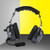 Black Head Mount Aviation Noise Reduction Headset Racing Noise Canceling Headphone for BAOFENG/MotorolaM Head