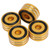 4pcs Speaker Isolation Feet Reduce Vibration Aluminium Alloy Feet Spikes for Amplifier CD DVD Player HiFi Devices Gold