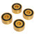 4pcs Speaker Isolation Feet Reduce Vibration Aluminium Alloy Feet Spikes for Amplifier CD DVD Player HiFi Devices Gold
