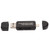 Storage Card Reader Micro USB OTG USB Plug and Play Memory Card Reader Writer for Windows for Android Phone PC Black