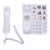 LD‑858HF Big Button Telephone Amplified Photo Memory Corded Landline for Seniors Elderly