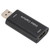 Video Capture HighDefinition Multimedia Interface USB2.0 Video Record Card for OBS VLC Amcap(Black )