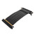 PCIE 4.0 X16 Riser Cable High Speed Flexible Double Sided 180 Degree GPU Extension Cable for RTX 4090 for RX 7900 XT Black 40cm / 15.7in