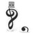 Cartoon U Disk White Note Appearance High Speed Bulk Storage Flash Drive Memory Device64GB