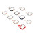 10PCS Watch Screen Protector Case Hard PC Housing Tempered Glass Screen Protector for IWatch 8 7 45mm