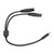 JORINDO Dual XLR Female to 3.5mm 1/8in Male Jack Cable YSplitter Adapter Patch Cord
