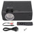 Mini Projector HIFI Stereo Full HD Portable Home Theater Multimedia Projector for TV Boxes PC Tablet 100‑240VEU Plug Black