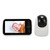 5 Inch Infant Monitor 720P HD Night Vision Temperature Monitoring Two Way Talking Lullaby 2x Zoom 1000ft Range for Home EU Plug