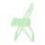 Small Chair Phone Holder Cute Foldable Chair Shape Multi Angle Desk Mobile Phone Stand for Office Green