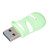 U Disk Flash Drive Type C Large Capacity High Speed USB3.0 Green Cat Claw U Disk Flash Drive 128GB