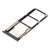Replacement Sim Card Tray Memory Card Slot Holder with Eject Pin Brush for Xiaomi Redmi Note 9 Grey