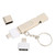 Whistle Flash Drive SOS Outdoor Waterproof USB3.0 120dB Sound Multifunction Zinc Alloy U Disk with Key Chain for Computer16GB Silver