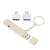 Whistle Flash Drive SOS Outdoor Waterproof USB3.0 120dB Sound Multifunction Zinc Alloy U Disk with Key Chain for Computer16GB Silver